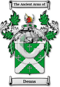 Denns Family Crest Download (jpg) Legacy Series - 150 DPI