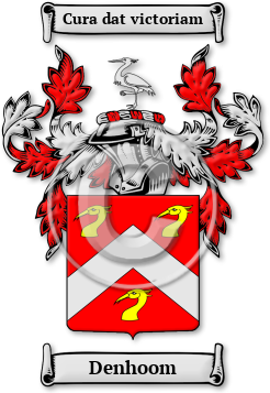 Denhoom Family Crest Download (jpg) Legacy Series - 150 DPI