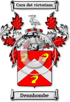 Dennhombe Family Crest Download (jpg) Legacy Series - 150 DPI