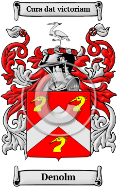 Denolm Family Crest Download (jpg) Heritage Series - 150 DPI