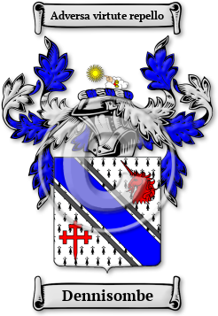 Dennisombe Family Crest Download (jpg) Legacy Series - 150 DPI