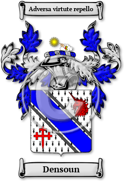 Densoun Family Crest Download (jpg) Legacy Series - 150 DPI