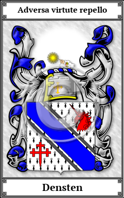 Densten Family Crest Download (JPG)  Book Plated - 150 DPI