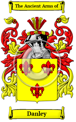 Danley Family Crest Download (JPG) Heritage Series - 600 DPI