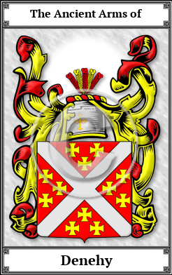 Denehy Family Crest Download (JPG)  Book Plated - 150 DPI