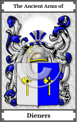 Dieners Family Crest Download (JPG)  Book Plated - 150 DPI