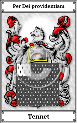 Tennet Family Crest Download (JPG)  Book Plated - 150 DPI