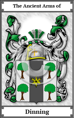 Dinning Family Crest Download (JPG)  Book Plated - 150 DPI