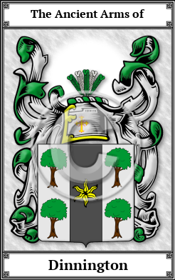 Dinnington Family Crest Download (JPG)  Book Plated - 150 DPI