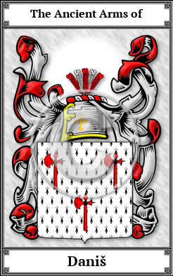 Daniš Family Crest Download (JPG)  Book Plated - 150 DPI