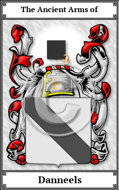 Danneels Family Crest Download (JPG) Book Plated - 600 DPI