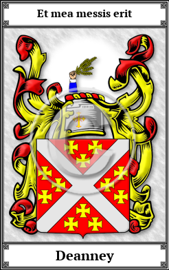 Deanney Family Crest Download (JPG)  Book Plated - 150 DPI