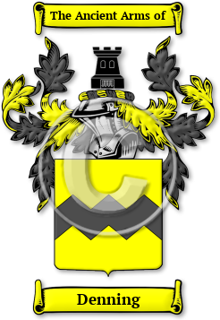 Denning Family Crest Download (JPG) Legacy Series - 600 DPI