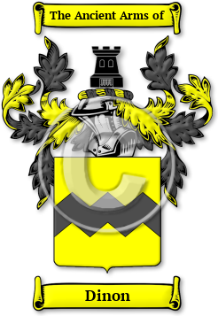 Dinon Family Crest Download (jpg) Legacy Series - 150 DPI