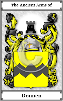 Donnen Family Crest Download (JPG)  Book Plated - 150 DPI