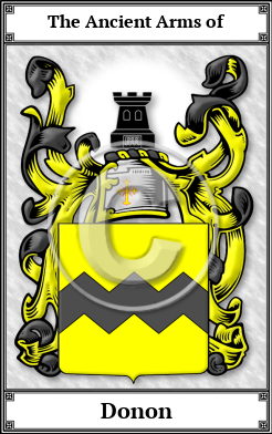 Donon Family Crest Download (JPG)  Book Plated - 150 DPI