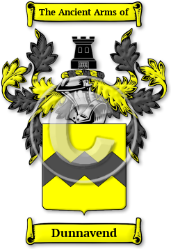 Dunnavend Family Crest Download (jpg) Legacy Series - 150 DPI