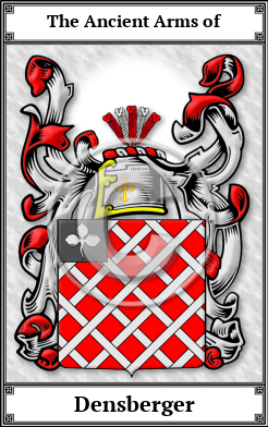 Densberger Family Crest Download (JPG) Book Plated - 600 DPI