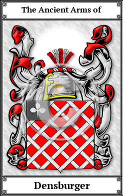 Densburger Family Crest Download (JPG)  Book Plated - 150 DPI