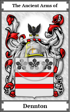 Dennton Family Crest Download (JPG) Book Plated - 600 DPI