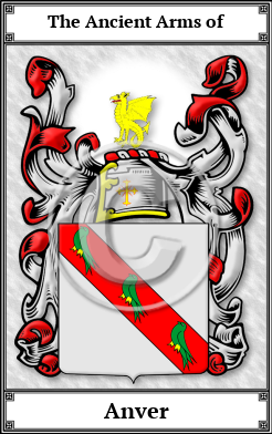 Anver Family Crest Download (JPG) Book Plated - 600 DPI