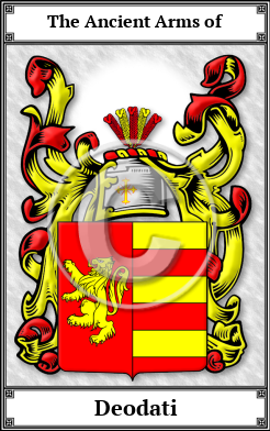 Deodati Family Crest Download (JPG)  Book Plated - 150 DPI