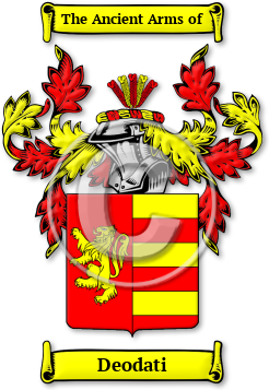 Deodati Family Crest Download (jpg) Legacy Series - 150 DPI