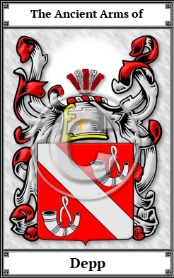 Depp Family Crest Download (JPG)  Book Plated - 150 DPI