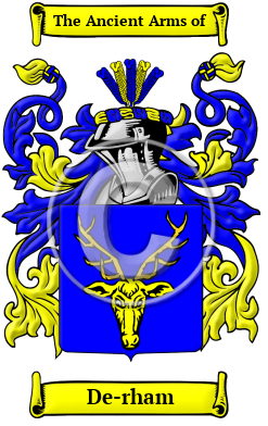 De-rham Family Crest Download (JPG) Heritage Series - 300 DPI