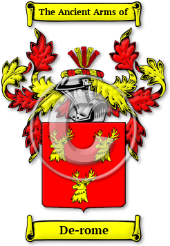 De-rome Family Crest Download (jpg) Legacy Series - 150 DPI
