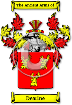 Dearine Family Crest Download (jpg) Legacy Series - 150 DPI