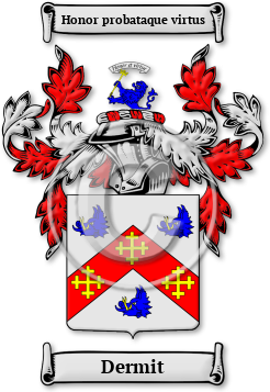 Dermit Family Crest Download (jpg) Legacy Series - 150 DPI