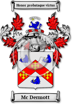 Mc Dermott Family Crest Download (jpg) Legacy Series - 150 DPI