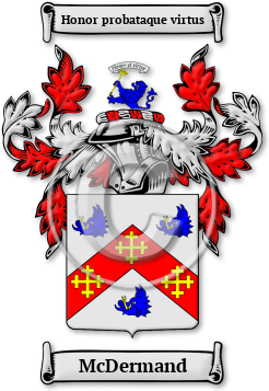 McDermand Family Crest Download (jpg) Legacy Series - 150 DPI