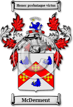 McDerment Family Crest Download (jpg) Legacy Series - 150 DPI