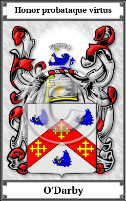 O'Darby Family Crest Download (JPG)  Book Plated - 150 DPI