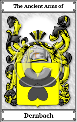 Dernbach Family Crest Download (JPG) Book Plated - 600 DPI