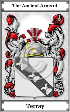 Terray Family Crest Download (JPG)  Book Plated - 150 DPI