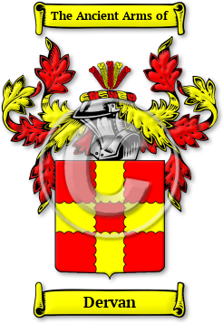 Dervan Family Crest Download (jpg) Legacy Series - 150 DPI