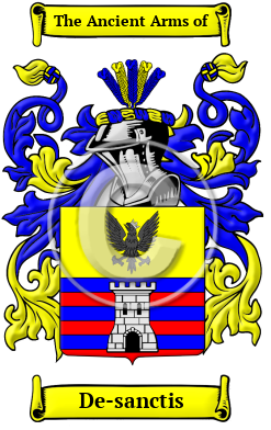 De-sanctis Family Crest Download (JPG) Heritage Series - 300 DPI
