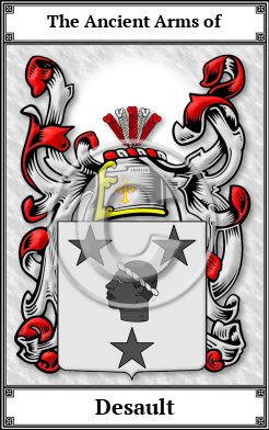 Desault Family Crest Download (JPG)  Book Plated - 150 DPI