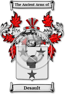 Desault Family Crest Download (jpg) Legacy Series - 150 DPI