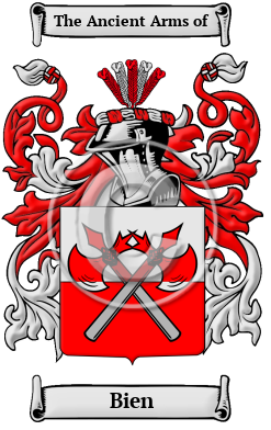 Bien Family Crest Download (JPG) Heritage Series - 600 DPI