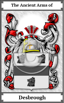Desbrough Family Crest Download (JPG)  Book Plated - 150 DPI