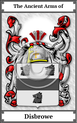 Disbrowe Family Crest Download (JPG)  Book Plated - 150 DPI