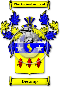 Decamp Family Crest Download (jpg) Legacy Series - 150 DPI