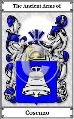 Cosenzo Family Crest Download (JPG)  Book Plated - 150 DPI