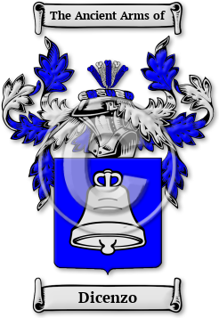 Dicenzo Family Crest Download (jpg) Legacy Series - 150 DPI