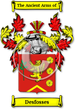 Desfosses Family Crest Download (jpg) Legacy Series - 150 DPI