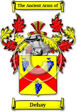 Dehay Family Crest Download (JPG) Legacy Series - 600 DPI